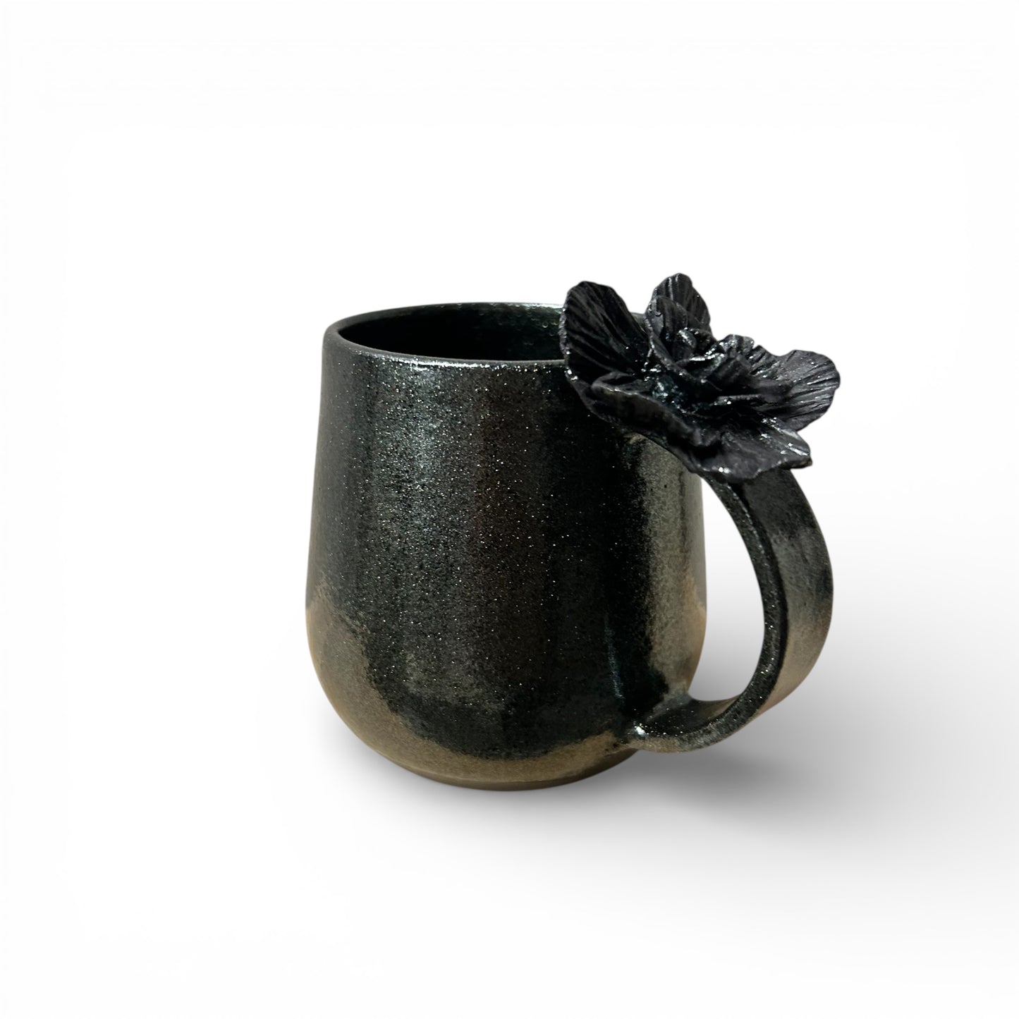 Svartur blómabolli með handfangi no.2
